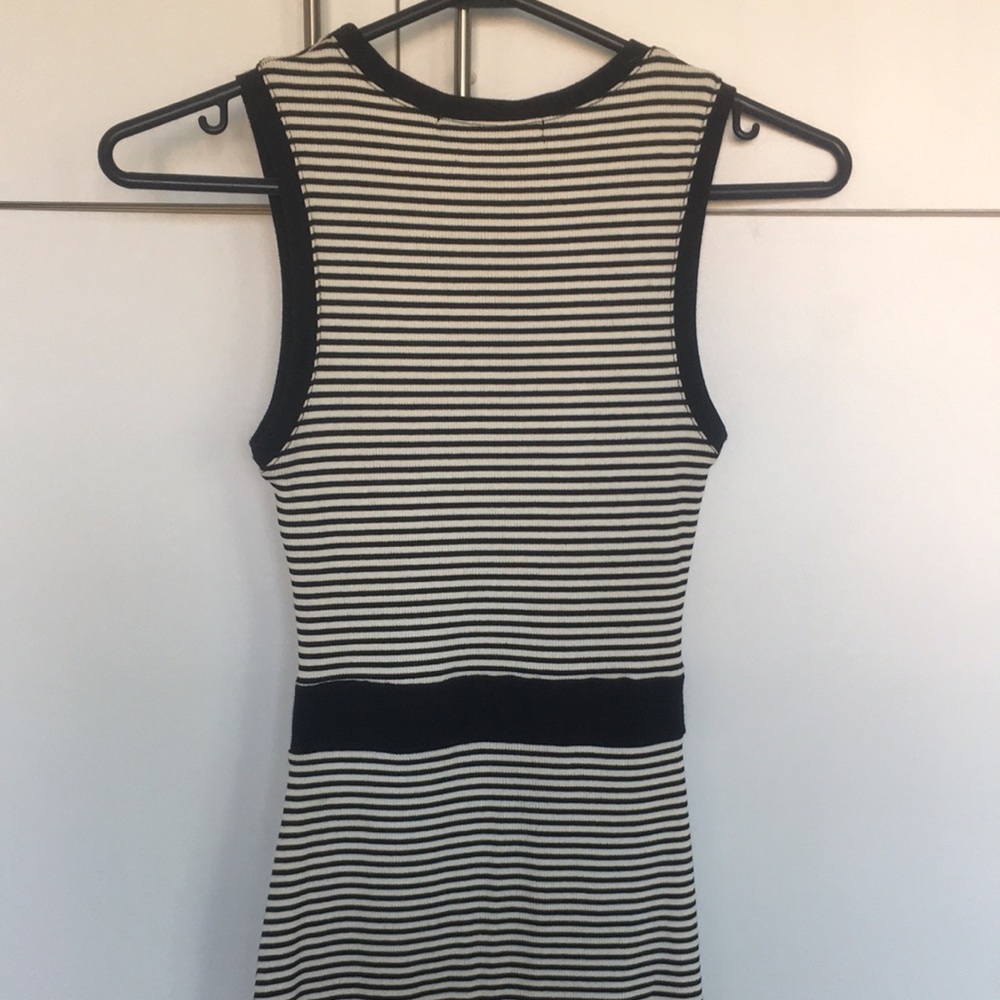 One❤️Clothing Los Angeles Striped Tank Fitted Midi Cut Out Dress - Picture 8 of 17